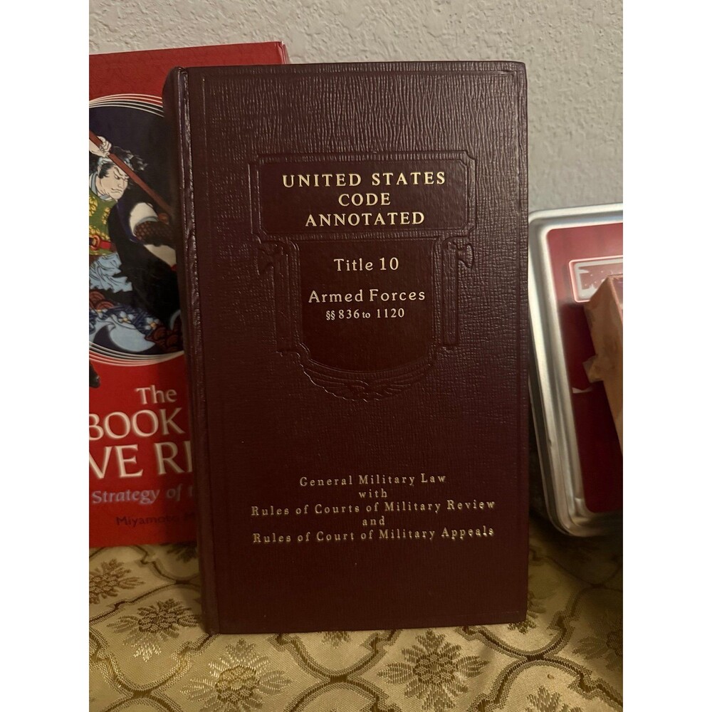 United States Code Annotated Title 10 Armed Forces 1983 West Publishing HC Legal